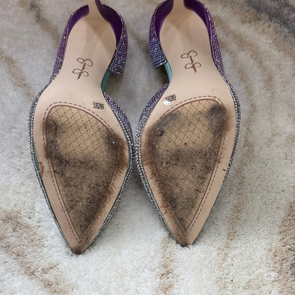 Jessica Simpson Purple and Silver Heels - Picture 4 of 5
